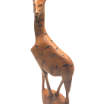 Giraffe - VINTAGE HAND CARVING TEAK WOOD WILDLIFE ANIMALS FROM KENYA