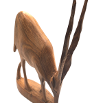 Antilope - VINTAGE HAND CARVING TEAK WOOD WILDLIFE ANIMALS FROM KENYA