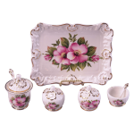 DAISY CRUET SET WITH MORNING GLORY PATTERN