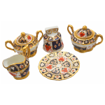 HANDPAINTED IMARI 24 Dt/KARAT GOLD TRIMMEDS DAY & NIGHT