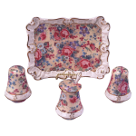 MINIATURE CRUET SET WITH SUMMERTIME PATTERN