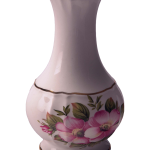BUD VASE W/ MORNING GLORY PATTERN